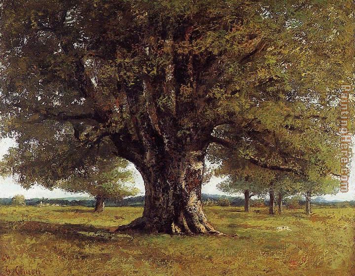 The Oak at Flagey painting - Gustave Courbet The Oak at Flagey art painting